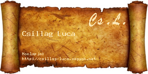 Csillag Luca névjegykártya